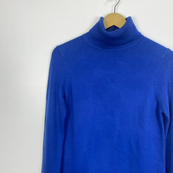 French Connection Blue Turtleneck Sweater - Picture 4 of 9